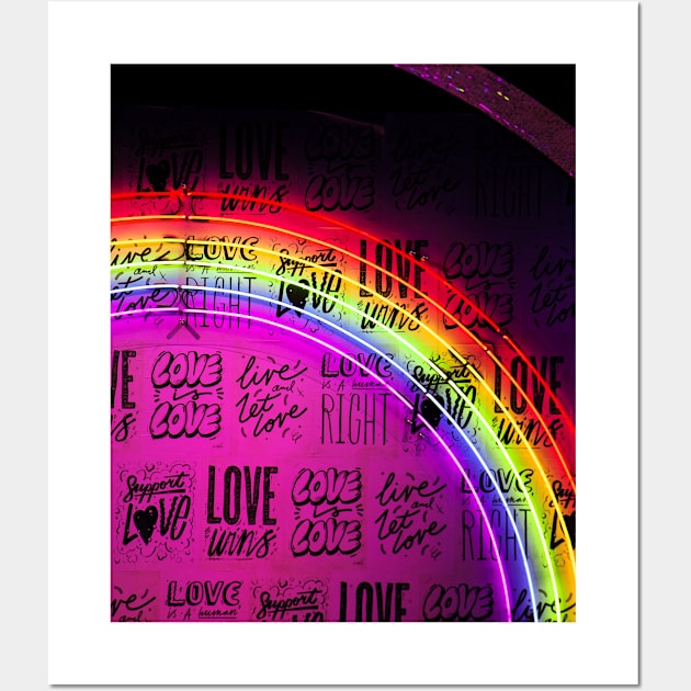 Neon Love Wall Art by PrimalWarfare